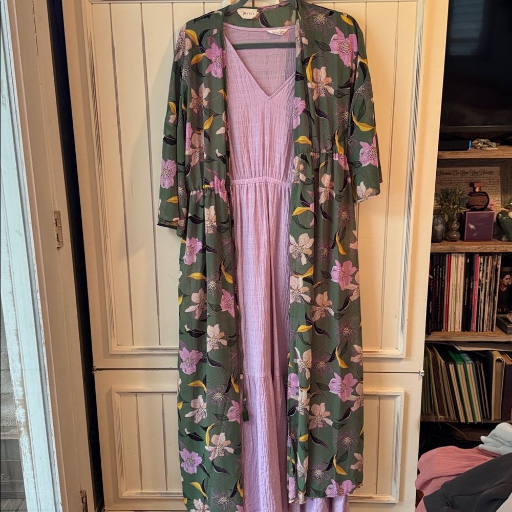 Caslon Lavender and Green Ensemble